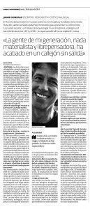 Entrevista en el Diario de Pontevedra
